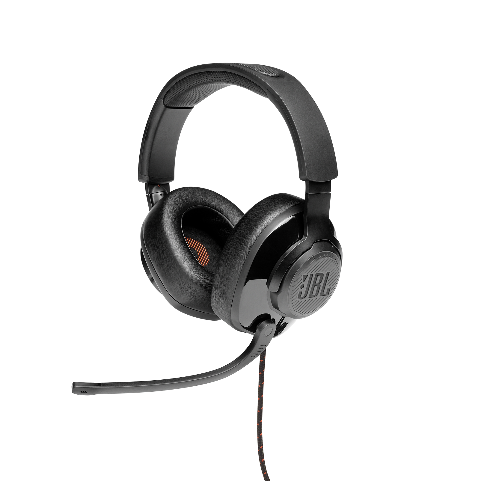 JBL Quantum 200 - Black - Wired over-ear gaming headset with flip-up mic - Detailshot 5